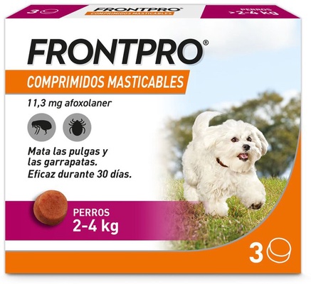 FrontPro Masticables Antiparasitario 2-4 Kg Caja 3 Unidades